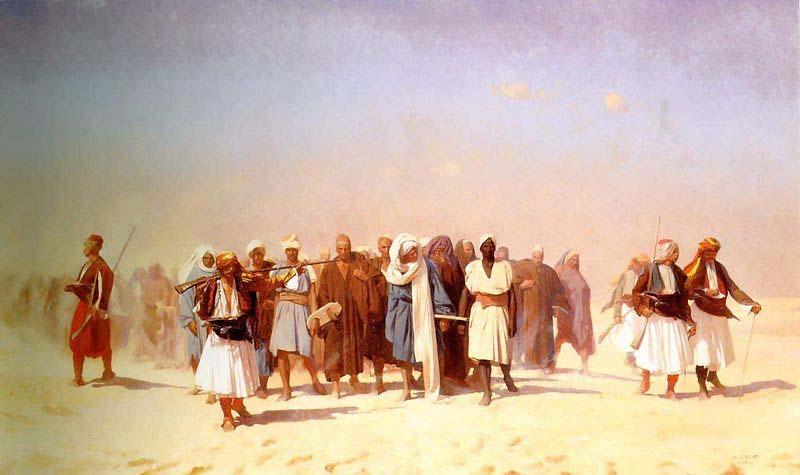Jean-Leon Gerome Egyptian Recruits Crossing the Desert oil painting picture